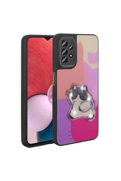 ECRUZ حافظة هاتف Galaxy A13 4G من ECRZ Amas مصنوعة من السيليكون مع شكل أيقوني...