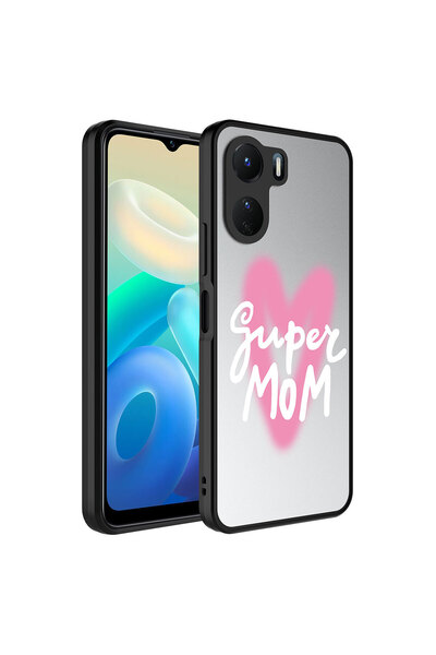 ECRUZ حافظة Vivo Y16 ذات نمط مرآة لامعة مع حماية للكاميرا غطاء مرآة ECRZ - سو...