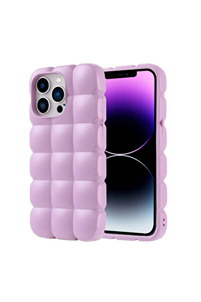 ECRUZ غطاء حماية لهاتف آيفون 14 برو ماكس من السيليكون المرن اللامع ECRZ Dom D...