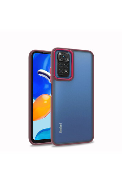 ECRUZ غطاء حماية ECRZ Flora لهاتف ريدمي نوت 11 برو 5G - أحمر