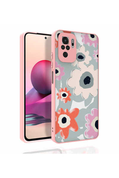 ECRUZ غطاء حماية للكاميرا منقوش لهاتف Redmi Note 10، غطاء ECRZ Nora اللامع - NO5