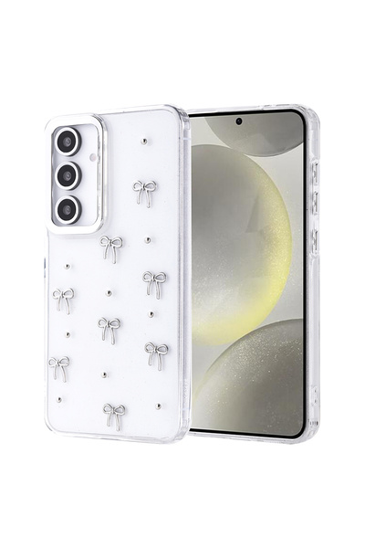 ECRUZ حافظة لهاتف Galaxy S24 FE بتصميم الوسادة الهوائية، غطاء شفاف لامع من EC...