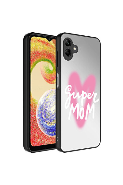 ECRUZ حافظة جالاكسي A04 ذات نمط مرآة لامعة مع حماية للكاميرا غطاء مرآة ECRZ -...