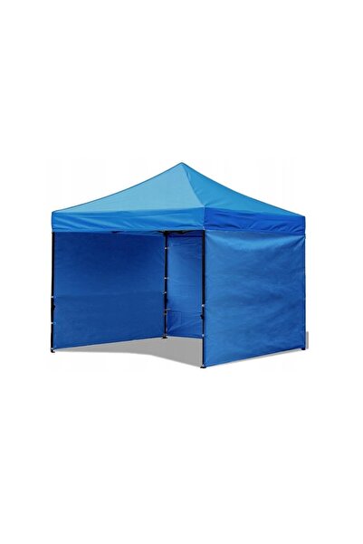 JollyMag Pavilion pentru gradina/comercial, cadru metalic, 3 pereti, pliabil, albastru, 3x3x3.16 m