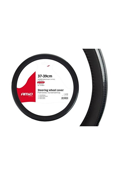 JollyMag Husa volan negru + carbon lacuit SWC-18-M (37-39cm)