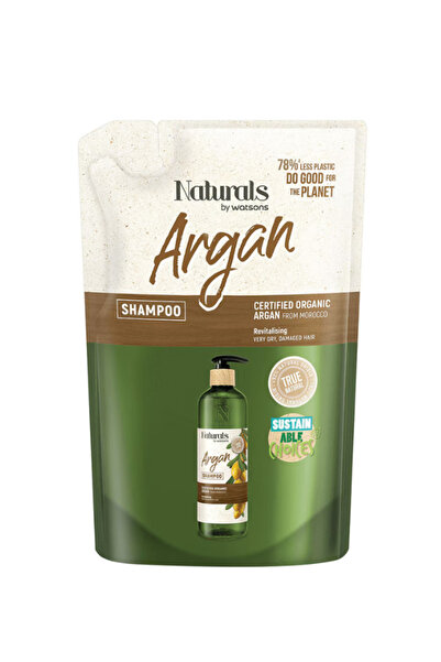 Naturals By Watsons شامبو الشعر بزيت الأرغان الطبيعي 450 مل - عناية مرطبة ومرممة