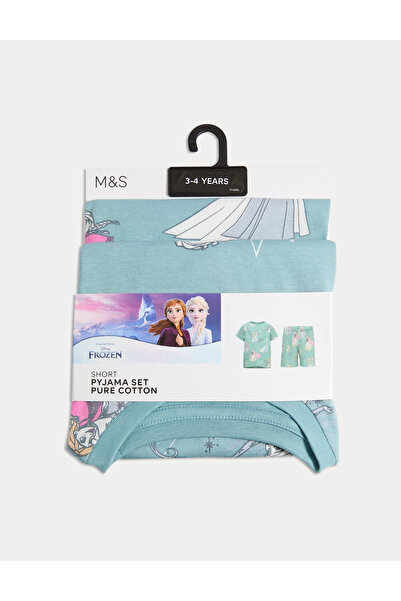 Marks & Spencer Disney Frozen™ Saf Pamuklu Pijama Takımı (2–8 Yaş)