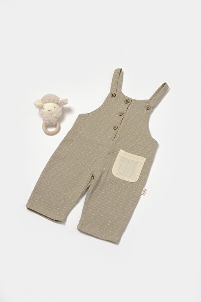 JollyMag Jumpsuit with straps and pocket, 100% cotton - Green, BabyCosy (Size...