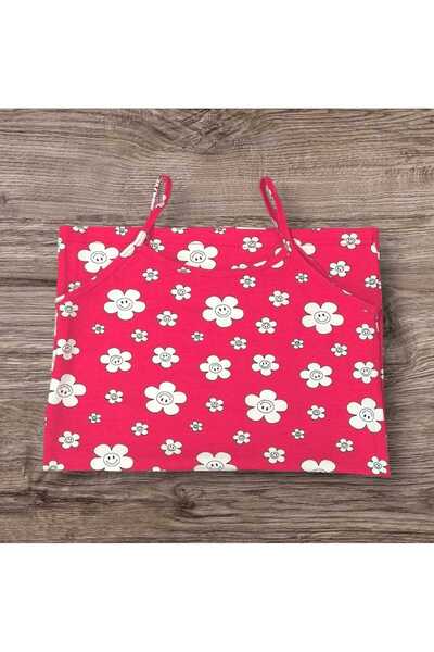 ESTA STORE Red Floral Print Halter Tank Top