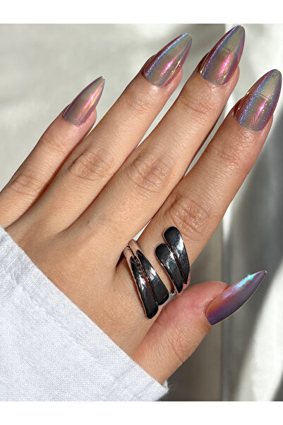 Eylülün Takısı خاتم نسائي فضي اللون عتيق