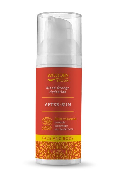 JollyMag Lotiune dupa plaja pentru fata si corp, bio, 50ml, Wooden Spoon