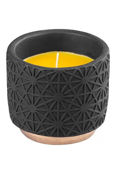 JollyMag Lumanare parfumata, Citronella, aroma lemongrass, citrice, suport ne...