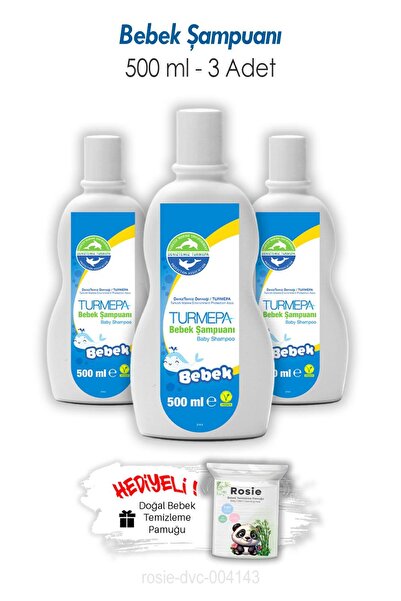 Turmepa Baby Shampoo 500 ml 3 Pieces and Rosie