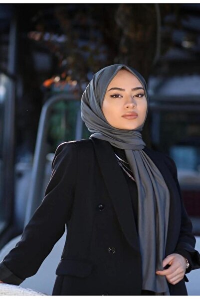 gül sezgin butik Women's Combed Cotton Shawl Smoked