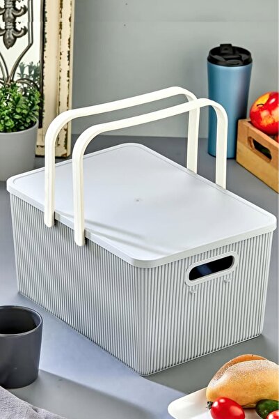 İ&A HOME GRİ TAŞINABİLİR 17 LT. PİKNİK SEPETİ