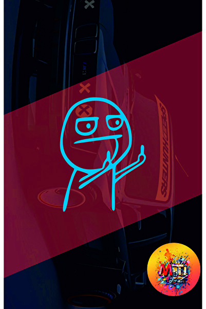 sticker ملصق زجاج السيارة والدراجة النارية من شركة جوست مان أوتو مقاس 15 × 11...