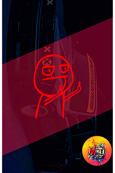 sticker ملصق زجاج السيارة والدراجة النارية من شركة جوست مان أوتو مقاس 15 × 11...