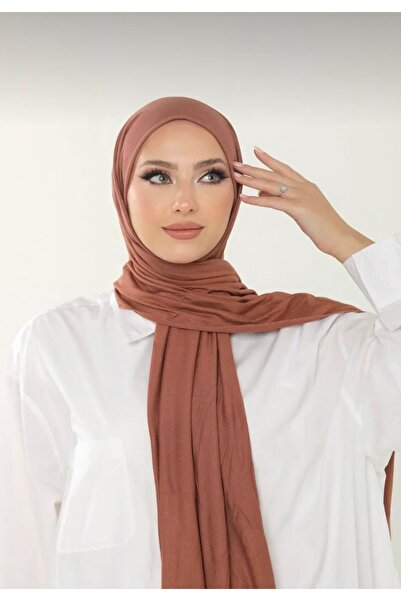 gül sezgin butik Women's Combed Cotton Shawl Light Brown