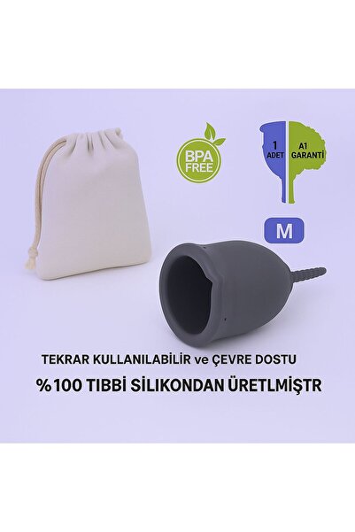AURA LİNE Adet Kabı Regl Kabı Menstrüel Kap Menstrual Cup MEDİUM