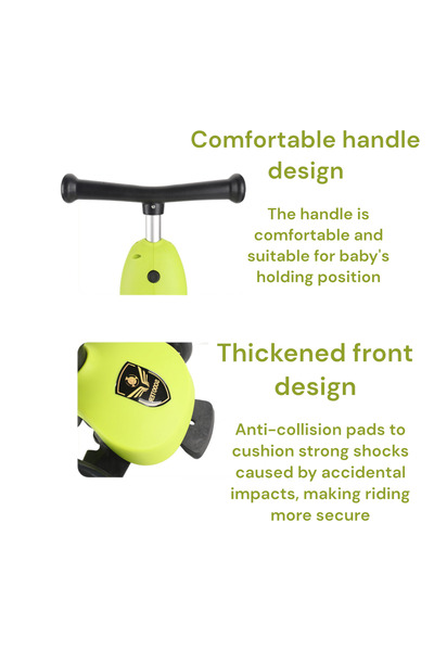 OEM 3-in-1 Transformable Scooter for Children with Adjustable Handle and Illuminated Wheels