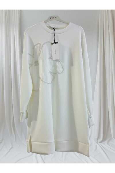 Puane Women's Front Beaded Garni Detailed Tunic 10627