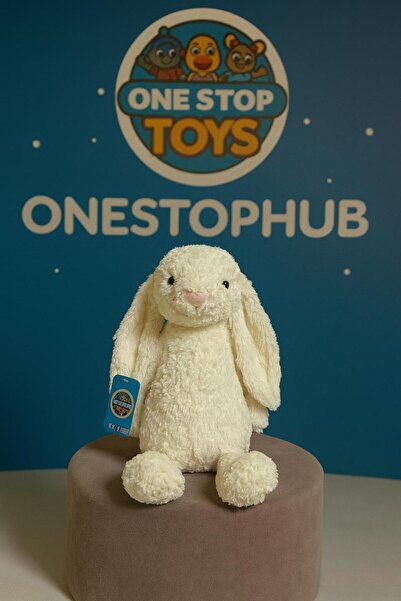 onestophub Uyku Arkadaşım Uzun Kulak Jel Peluş Tavşan 45 Cm