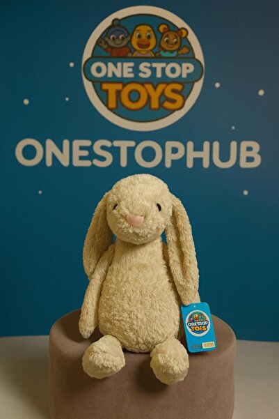 onestophub Uyku Arkadaşım Uzun Kulak Jel Peluş Tavşan 45 Cm