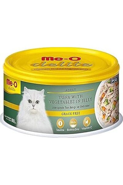 NETWORK ART طعام القطط المعلب ميو-أو ديليت بالسمك والخضروات خالٍ من الحبوب 80...