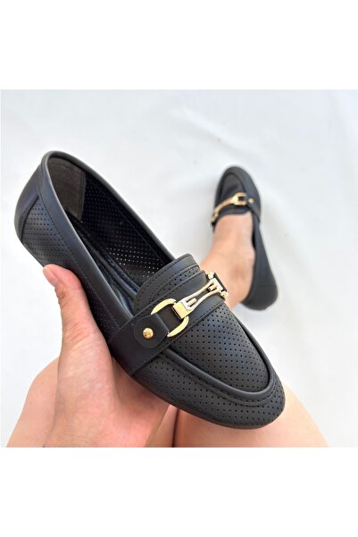 Zerenyus Rain Orthopedic Daily Black Ballet Flats