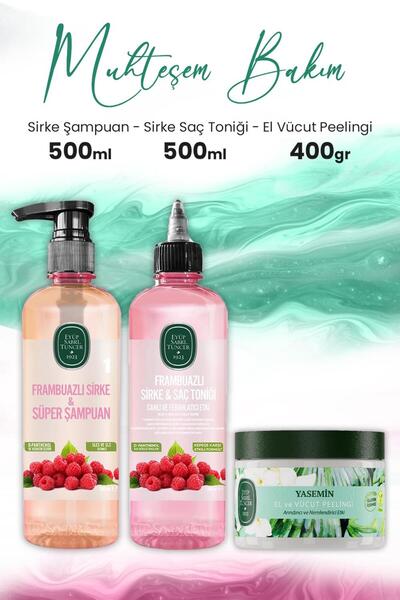 Eyüp Sabri Tuncer El Vücut Peelingi Yasemin 400 gr,Süper Şampuan 500 ml ve Sa...