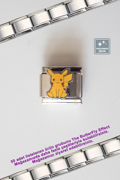 Miss TBee Italian Steel Bracelet - Single Charm