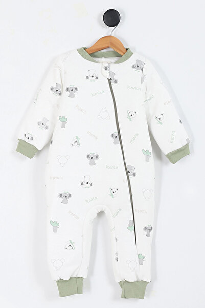 Ofislot Koala Patterned Lined Long Sleeve Cotton Winter Children's Baby Boy Sleeping Bag 2.5 Tog 2 3 4 5 6 Years Old