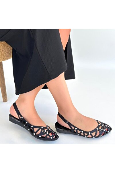 Zerenyus Faty Black Comfortable Ballet Flats