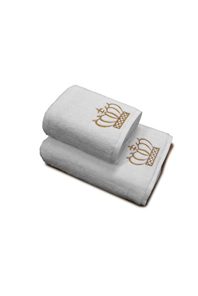 H Hotel Supplier Set 2 Prosoape baie Brodate, Prosoape HOTEL, bumbac 100%, Al...