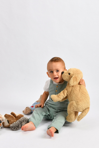e&f Store Muslin Baby Salopet Jumpsuit - Green