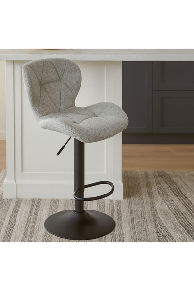 Tasamem Dafia كرسي بار قماش كتان