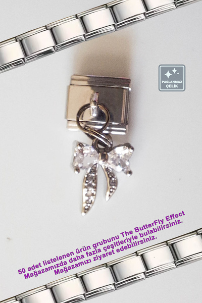 Miss TBee Italian Steel Bracelet - Single Charm