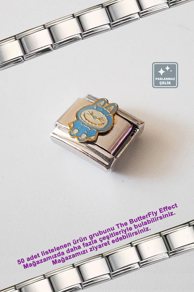 Miss TBee Italian Steel Bracelet - Single Charm