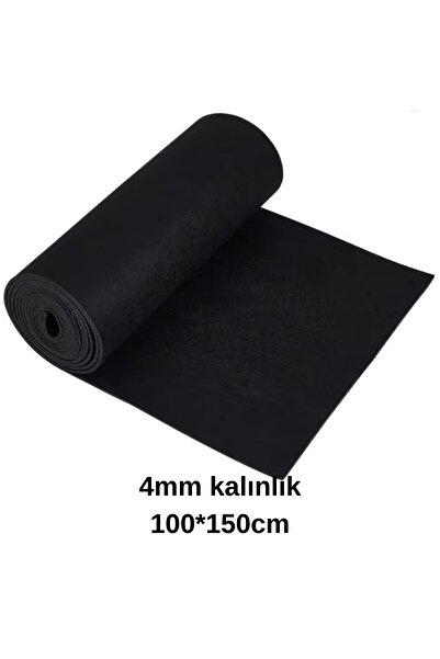 Rasim Uyar SİYAH KEÇE HOBİ MALZEMESİ - 4MM KALINLIK - 100*150CM