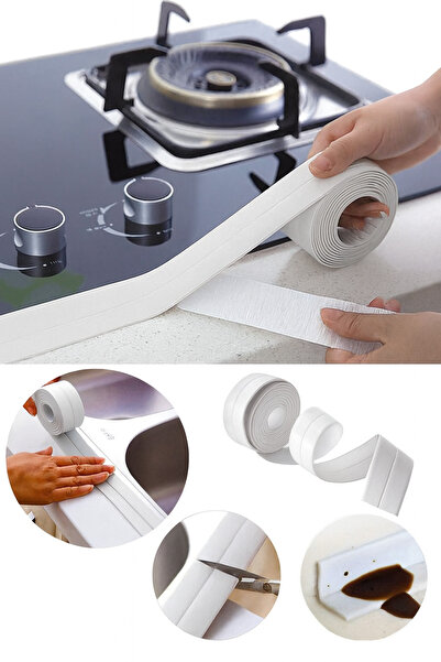 Mode Cool Su ve Yağ Geçirmez Kendinden Yapışkanlı Köşe Bant – Mutfak & Banyo ...