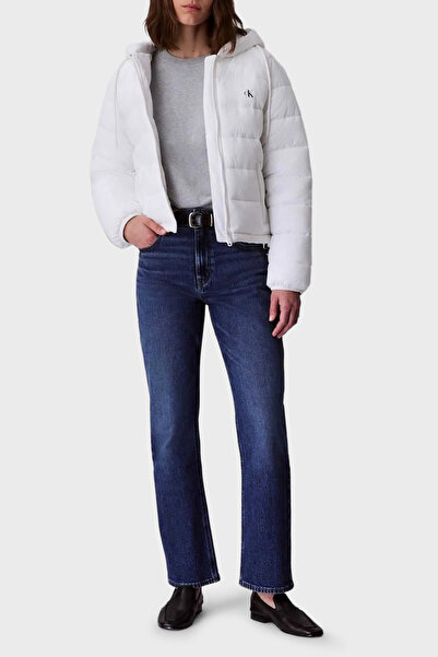 Calvin Klein Kapitoneli Logolu Regular Fit Kapüşonlu Şişme Mont LV047C521GHW6 MONT LV047C521G