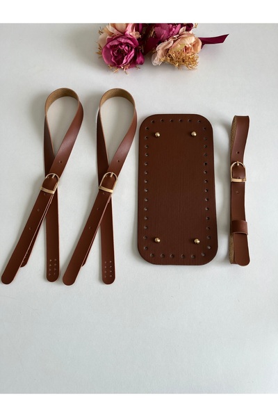 zg hobi aksesuar مجموعة قاعدة حقيبة للحقائب المحبوكة - حزام قابل للخياطة، وقا...