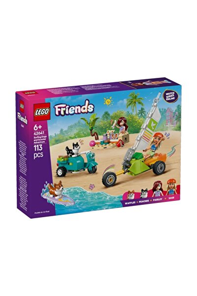 NW NessiWorld Nessiworld Nessiworld 42641 Lego Friends Surfer Dogs and Scooter Adventure 113 Pieces +6 Years