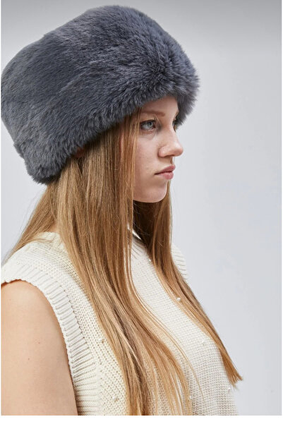 rushana Women's Kalpak Hat with Faux Fur and Quilted Lining Inside