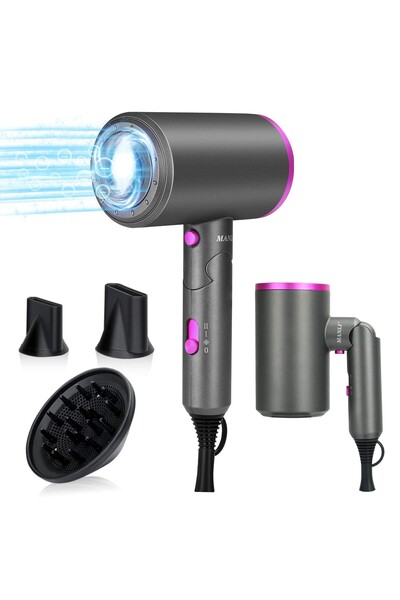 Generic Professional Ionic Hair Dryer 2200W - Fast Drying Blower Hair Dryer with Thermo-Control, Low Noise