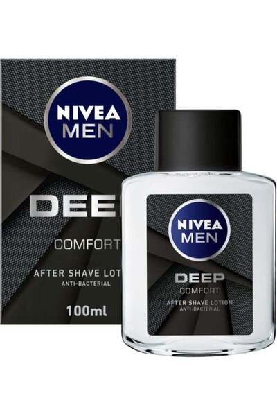 NIVEA Men Deep Comfort After Shave Lotion, Antibacterial 100ml