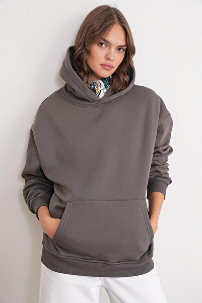 Mixray 2022 Unisex 3-σκέλη φούτερ με κουκούλα από φλις ανθρακί