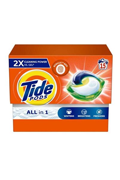 Tide Original All In One Laundry Detergent Pods Whitens Brightens Freshens 15 Count 307.5grams