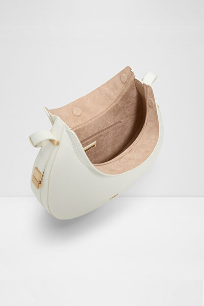 Aldo MIAH - Geantă de umăr pentru femei, de lungime medie, albă, cu un singur compartiment, cu curea fixă de umăr