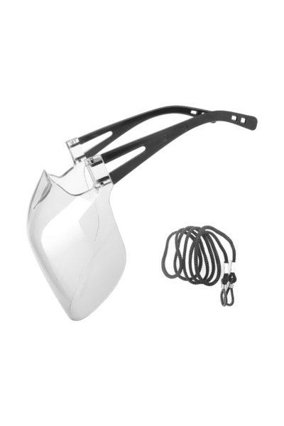 NEO Professional protective mask, black arms, lightweight, disinfectable, reusable, fashion, polycarbonate